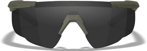 Wiley X Saber Advanced Shooting Glasses ANSI Z87.1+ Safety Sunglasses for Men UV and Eye Protection for Hunting and Shooting Matte OD Green Frames, Changeable Lenses, Ballistic Rated in Saudi Arabia
