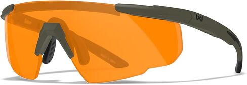 Wiley X Saber Advanced Shooting Glasses ANSI Z87.1+ Safety Sunglasses for Men UV and Eye Protection for Hunting and Shooting Matte OD Green Frames, Changeable Lenses, Ballistic Rated in Saudi Arabia