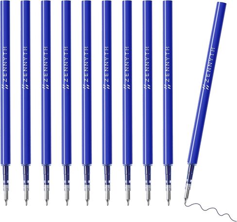 تعبئة Gel Pen 0.5 لأقلام النقر مع الربيع ، وتجفيف الحبر السريع حبر الحبر الأسود الأقلام الكتابة الملساء للمجلات (0.5 مم نصيحة غرامة ، حزمة من 10) in Kuwait