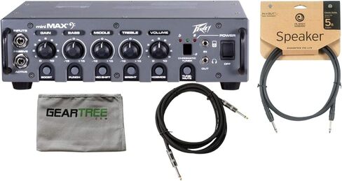 Peavey 03617920 Mini MAX Bass Head مع كابل مكبر صوت وقماش وكابل أداة in Kuwait