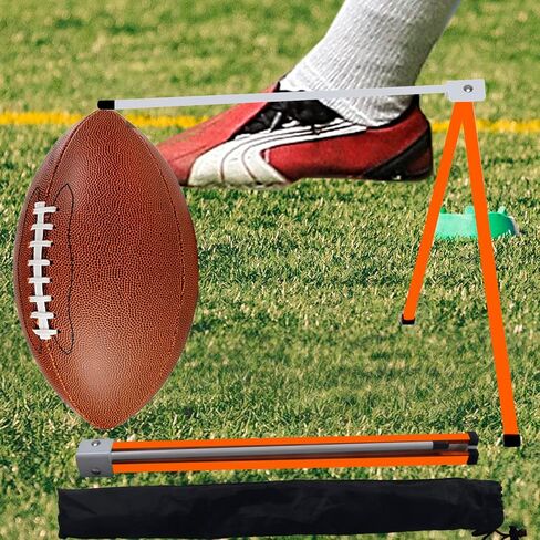 Kapler Football Kicking Net for Field Goals - 3x6FT Portable Football Net for Throwing with Target Zone Attachment and Holder Tee - Sideline Practice for Backyard Skill Improvement in Kuwait