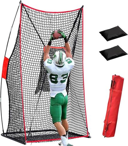 Football Kicking Throwing Net - Heavy Duty Portable Kicking Goal Cage with Target - 4x7FT Professional Trainer for Coaches Youth Indoor & Outdoor Games in Kuwait