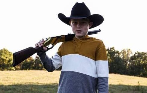 Barra 1866 Youth BB Gun - Junior Cowboy BB and Pellet Gun, 15" Barrel Kids Lever Action Rifle in Kuwait