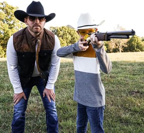 Barra 1866 Youth BB Gun - Junior Cowboy BB and Pellet Gun, 15" Barrel Kids Lever Action Rifle in Kuwait