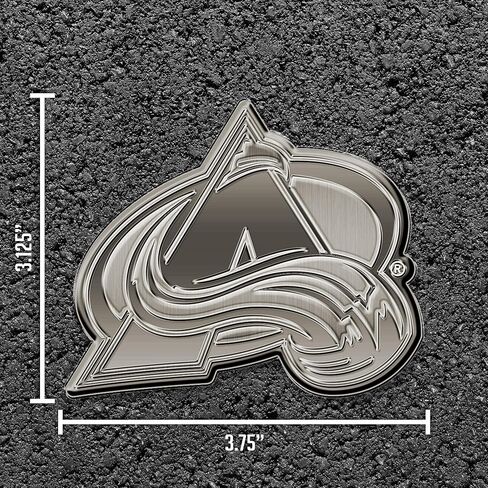Rico Industries NHL Hockey Colorado Avalanche Standard Antique Nickel Auto Emblem for Car/Truck/SUV in Saudi Arabia