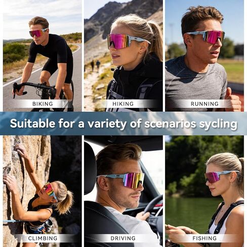 Realis Polarized Sports Running Sunglasses for Women, Men & Youth, UV Protection Sun Glasses for Baseball Running Cycling Fishing in Kuwait