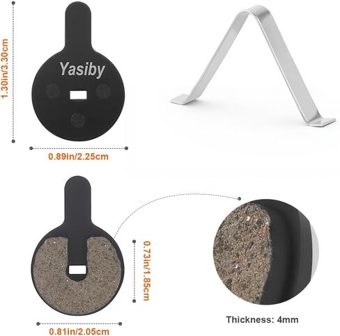 وسادات فرامل الدراجة، 4 أزواج من وسادات فرامل الأقراص عالية الأداء مع أدوات التثبيت، وسادات فرامل سكوتر كهربائية ممتازة شبه معدنية وعضوية من الراتنج MTB لـ BOL BB8، Kugoo G2 Pro، Novela، Bolids in Kuwait