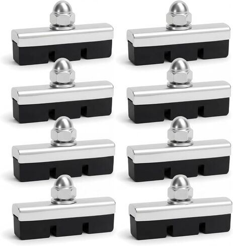 Timtin 8 Pack Bike Brake Pads 40mm Rubber Bicycle Brake Pads C-Brake Quiet Non-Skid Set with Hex Nut Rubber and Aluminum Construction Universal Fit for Road Mountain Bicycle MTB BMX in Kuwait