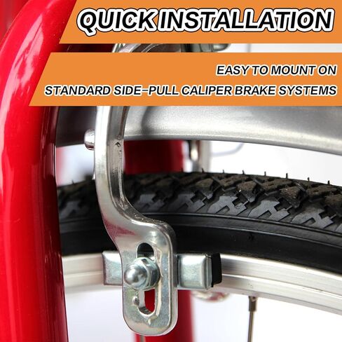 Timtin 8 Pack Bike Brake Pads 40mm Rubber Bicycle Brake Pads C-Brake Quiet Non-Skid Set with Hex Nut Rubber and Aluminum Construction Universal Fit for Road Mountain Bicycle MTB BMX in Kuwait