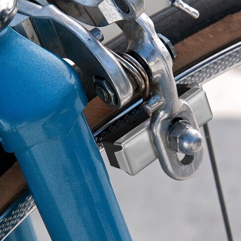 Timtin 8 Pack Bike Brake Pads 40mm Rubber Bicycle Brake Pads C-Brake Quiet Non-Skid Set with Hex Nut Rubber and Aluminum Construction Universal Fit for Road Mountain Bicycle MTB BMX in Kuwait