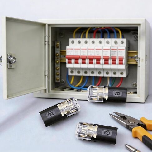 Dianrui 30 PCS Double Wire Plug in Connector Led Light Strip Connectors 2 Pin, Quick Connect Wire Connectors Push-in, Low Voltage Wire Connector with Lock-Grip in Saudi Arabia