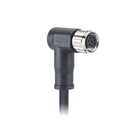 M8 Waterproof Connector A-Code 8Pin Female Elbow molding with Wire Aviation Low Smoke Zero Halogen Cable in Saudi Arabia
