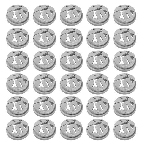 35 Pcs 3/8 in. - 1/2 in. Non Metallic Button Push-in Bulk Connector, Plastic Cable Connector Electrical Conduit Fittings, Fits 1/2-Inch Knock Outs in Kuwait