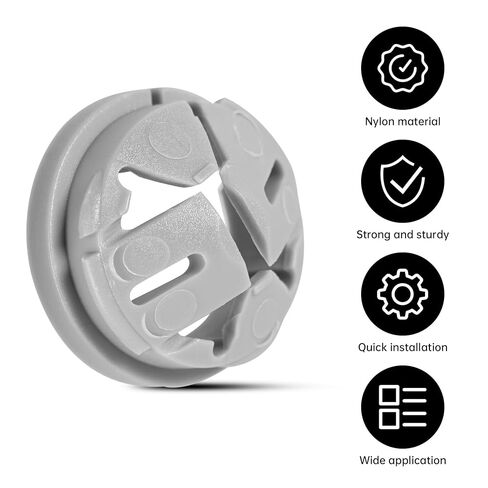 35 Pcs 3/8 in. - 1/2 in. Non Metallic Button Push-in Bulk Connector, Plastic Cable Connector Electrical Conduit Fittings, Fits 1/2-Inch Knock Outs in Kuwait