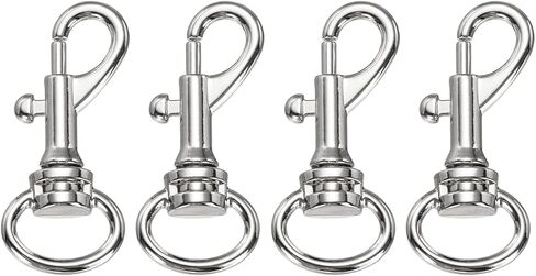 PATIKIL قطب العين الترباس المفاجئة هوك 4 قطع واحدة نهاية العلم الترباس المفاجئة مقاطع معدنية هوك الزناد مقاطع لسلسلة المفاتيح الغوص الحيوانات الأليفة المقود خط الملابس، الذهب الفاتح in Kuwait