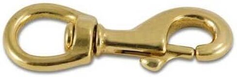 US Flag Store 825 B 3/4 Brass Swivel Eye Bolt Snap 825B, Gold in Kuwait