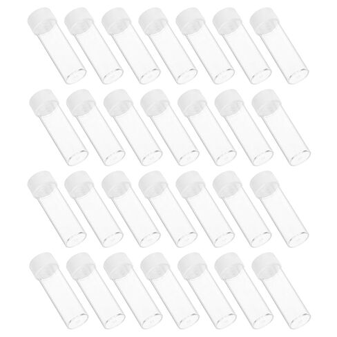 Mikinona 50pcs Ps Plastic Test Tubes with Leak-Proof Pe Caps for Sample Storage and Plant Propagation, Scientific Testing and Medical Diagnostics Tubes in Saudi Arabia