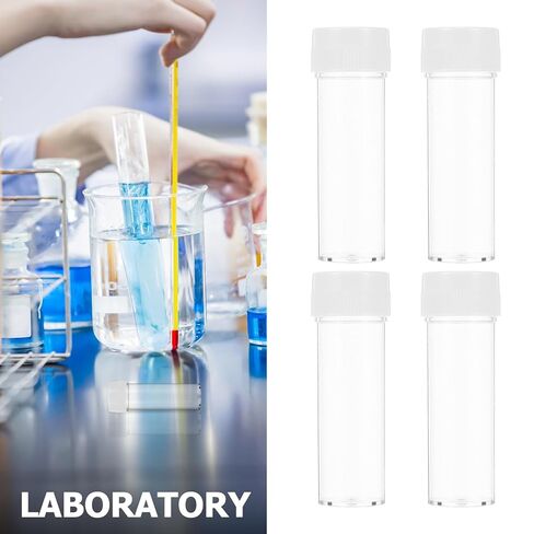 50pcs Plastic Culture Tubes with Caps Ps Construction Lab Propagation Tubes with Pe Leak-Proof Seal for Laboratory Sample Storage and Experiment Use in Saudi Arabia