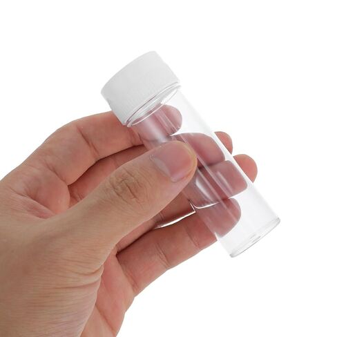 50pcs Plastic Culture Tubes with Caps Ps Construction Lab Propagation Tubes with Pe Leak-Proof Seal for Laboratory Sample Storage and Experiment Use in Saudi Arabia