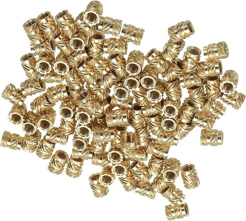 M3 Threaded Inserts Brass Heat-Set 3D Printing Metric Knurled Nuts, 100 Pcs in Saudi Arabia