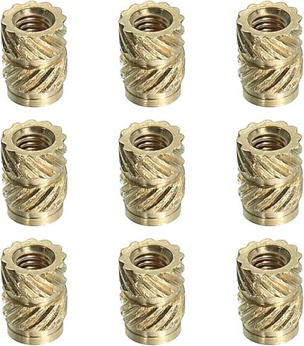 70PCS M2.5 Brass Threaded Inserts Metric Heat-Set Inserts in Saudi Arabia