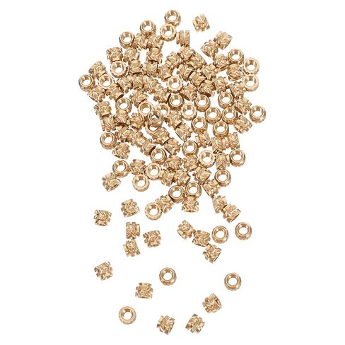 Alipis 120pcs M3x4x5mm Copper Threaded Heat Set Insert Nuts Knurled Female Threaded Embedment for Plastic Injection Molding and 3D Printer Applications in Saudi Arabia
