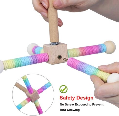 Bird Stand Perch, Portable Tabletop Bird Perch,Interactive Spin Training Bird Toys for Small Medium Parrots Parakeets Conures Lovebirds or Cockatiels in Kuwait