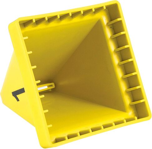 Global Industrial Numbered Pallet Control Cones, Four-Sided, Numbers 1-20, High-Impact Plastic Construction, 4-1/2"L x 4-1/2"W x 4-3/8"H, Yellow, 20 Pack in Saudi Arabia