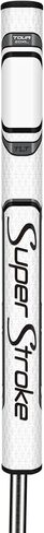 SuperStroke Zenergy TLT Off-Axis Tour 2.0 XL قبضة مضرب اليد اليمنى، عزم دوران صفر، زاوية استلقاء متوازنة للمساعدة في الحفاظ على الثبات، والتحكم في دوران الوجه، وتكرار ضربة سلسة على طراز البندول، فضي in Saudi Arabia