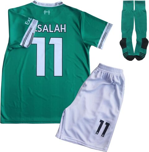 LeenBD Mo.No #11 Lpool 25/26 للأطفال لكرة القدم جيرسي قمصان كرة القدم فوتبول الجوارب مجموعة أحجام الشباب in Kuwait