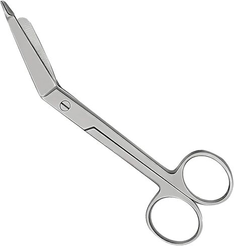 مقص ضمادة ليستر - مقصات من الفولاذ المقاوم للصدأ للإسعافات الأولية والاستخدام الاحترافي - شفرات حادة مقطوعة من خلال الشاش، والشريط، والضمادات، والملابس، والملابس (قوس قزح، 3.5 بوصة) in Kuwait