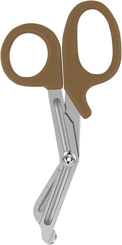 مقص الضمادات - مقص طبي من الفولاذ المقاوم للصدأ للممرضات - مقصات الصدمات غير اللاصقة - مقصات EMT لجميع الأغراض (الرمال، 5.5 بوصة) in Kuwait