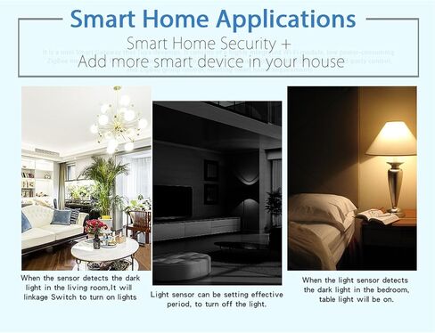 Sonew Smart Light Sensor, Brightness Detector, Smart Automatic Adjustment, Connection Brightness Sensor, for Tuya, for Living Room Bedroom (for Zigbee Type) in Saudi Arabia