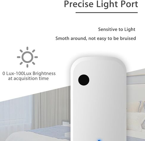 Sonew Smart Light Sensor, Brightness Detector, Smart Automatic Adjustment, Connection Brightness Sensor, for Tuya, for Living Room Bedroom (for Zigbee Type) in Saudi Arabia