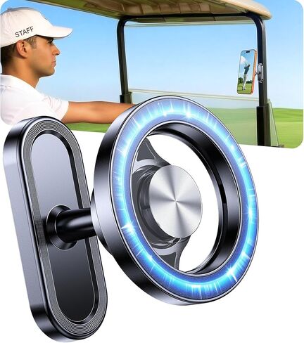 حامل هاتف مغناطيسي لعربة الجولف لحامل صالة الألعاب الرياضية MagSafe 【مغناطيسات قوية】حامل هاتف مغناطيسي لحامل هاتف عربة الجولف لهاتف iPhone 17 16 15 يناسب EZGO Club Car Yamaha Icon ملحقات الجولف للرجال هدايا in Kuwait