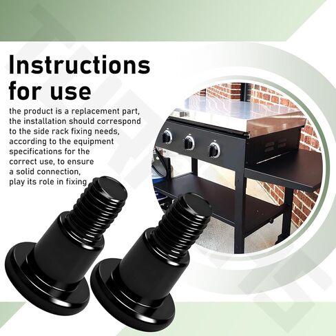 5 قطع قصيرة من مسامير خطوة M6 متوافقة مع شواية الغاز ذات الحجر الأسود 1785 1868 1901 1902 1962 1963 2307 2322 2256 1916 2151، تناسب شبكات الغاز مع رف جانبي in Kuwait