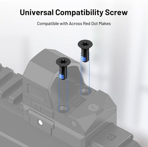 طقم براغي منقط أحمر مكون من 9 قطع يتضمن 6-32 بوصة 8 مم/9.5 مم/11 مم لبصريات Red Dot Sight والتركيب المتوافق مع Holosun 407c/507c/508t، وخزانة الخيوط الزرقاء المصنوعة من الفولاذ المقاوم للصدأ in Kuwait
