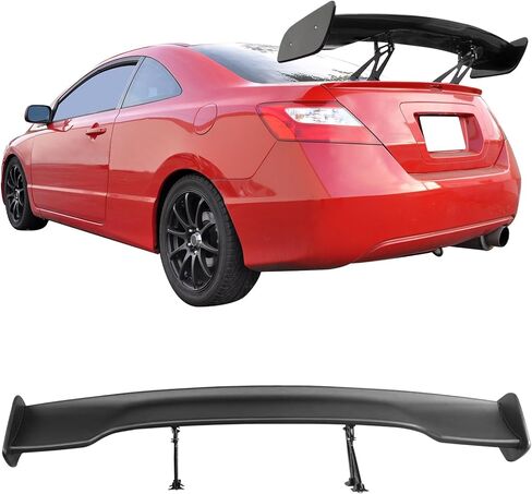 57 بوصة GT Wing Spoiler قابلة للتعديل ABS لامع اللمعان الأسود الجذع المفسد جناح من قبل Ikon Motorsports in Kuwait