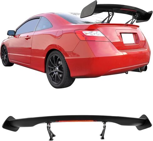 57 بوصة GT Wing Spoiler قابلة للتعديل ABS لامع اللمعان الأسود الجذع المفسد جناح من قبل Ikon Motorsports in Kuwait
