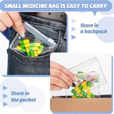 30 Pcs Jewelry Storage Rolls Travel Pouch : Clear Mini Bags for Organizing Pills, Jewelry, Small Essentials, Reusable Compact in Saudi Arabia