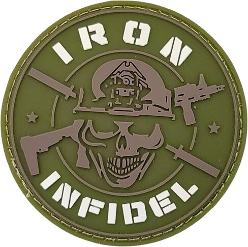 Tactical Patch - Backbone 3D PVC Morale Patch - Heavy Duty USA American Patriotic Patches for Military, Police, Army, Caps, Jackets, Pants, & Gear (Black) in Kuwait