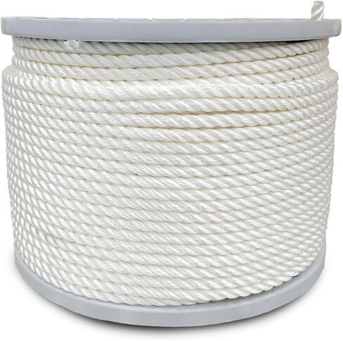 5/16" x 32' (8mm x 10m) 3 Strand Blue Twisted Polypropylene Tarp Rope - Multipurpose, Lightweight, Weather-Resistant Cord for Outdoor/Indoor Use and DIY Projects in Kuwait