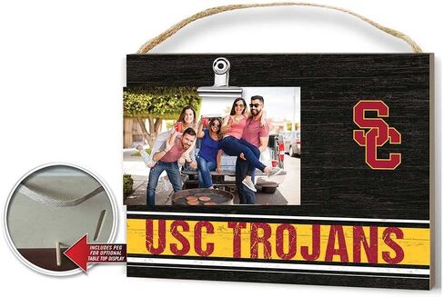 إطار صورة بمشبك من KH Sports Fan Team Color USC Trojans، يحمل صورة مقاس 4×6، وهدايا طروادة وديكور المنزل؛ أظهر روح فريقك مع إطار الصورة هذا في جنوب كاليفورنيا in Saudi Arabia