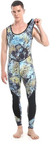 Hooded Camouflage 3MM Two-Piece Neoprene Wetsuit for Scuba Diving Swimming Underwater Hunting Wetsuit Keeps Warm and Cold in Saudi Arabia