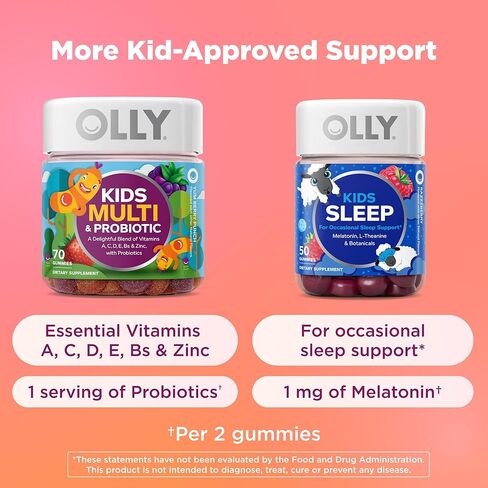 مضغ الألياف الصديقة للأطفال من OLLY، دعم الهضم، * 3 جم من ألياف البريبايوتك FOS، مكمل غذائي قابل للمضغ للأطفال، بنكهة التوت الرائعة، كمية تكفي 25 يومًا - 50 قطعة in Saudi Arabia