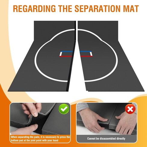 Generic 300x300cm Foldable XPE Jiu Jitsu Floor Exercise Mat for Home Gymnastics Training Mat Waterproof 1.18in Thick for BJJ MMA Grappling Martial Art Boxing Judo in Saudi Arabia