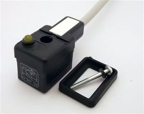 Woodhead/Molex، E462I2N30021C4H، مجموعة الكابلات PVC 3m 2 موضع + قابس موصل صمام DIN ذو الزاوية اليمنى للأرض (80 عنصرًا/عناصر) in Kuwait