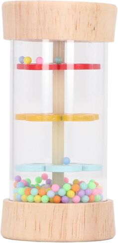 Rain Stick Wooden Rainmaker Toy Music Enlightenment Hand Eye Coordination Training Toy for Early Education Large Flexibility Hand Their Coordination Enlightenment Rain Eye (Large) in Saudi Arabia