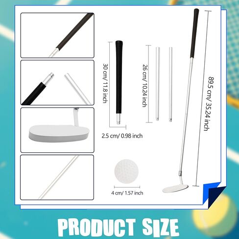 2 Set Golf Putter Detachable Left and Right Handed Putter with 4 Golf Balls for Adult Teenager in Kuwait
