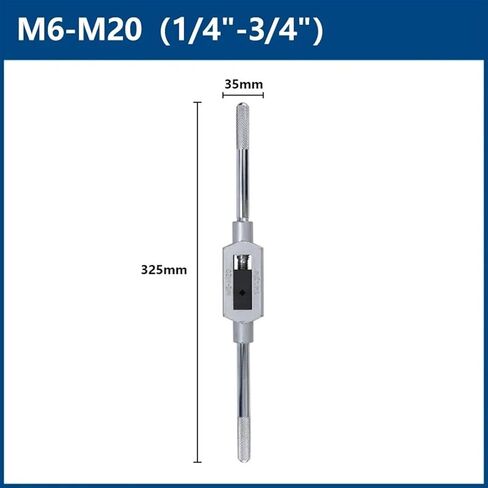 1 قطعة قابل للتعديل اليد الحنفية وجع حامل الملحقات خيوط أداة للصنابير ويموت مجموعة أدوات التنصت M1-M8 M6-M20 M25(1 قطعة M6-M20) AEVHBAMXN in Kuwait
